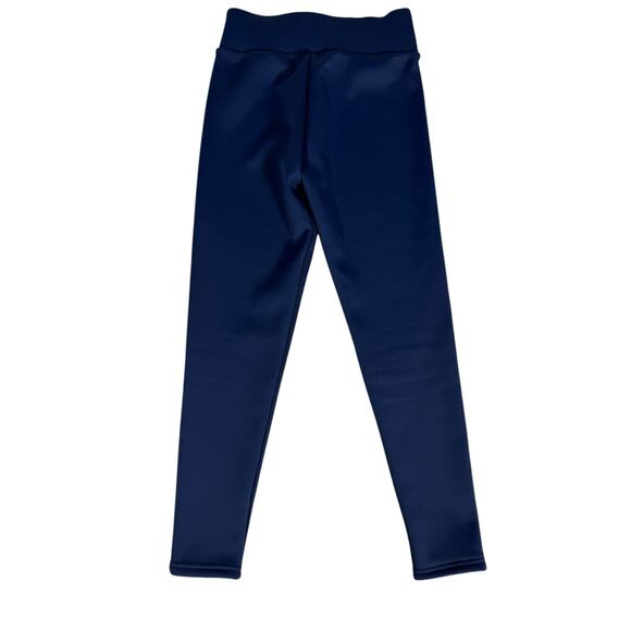 Women's Soft Clouds Fleece Blue Lined Ankle Leggings Size Medium. - Picture 9 of 9